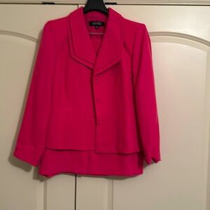 Kasper hot pink suit